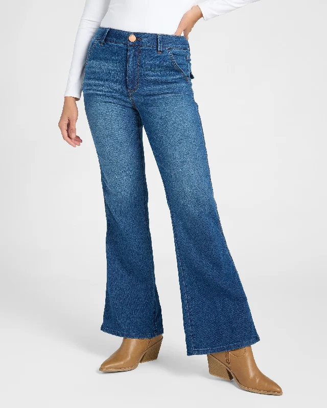 Absolution Skyrise Trouser Bootcut Jeans Fashionable Relaxed Fit Denim