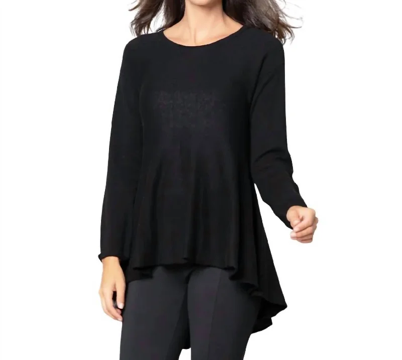 All You Need Sweater In Black Nylon Fabric Polyester Fabric Spandex Fabric