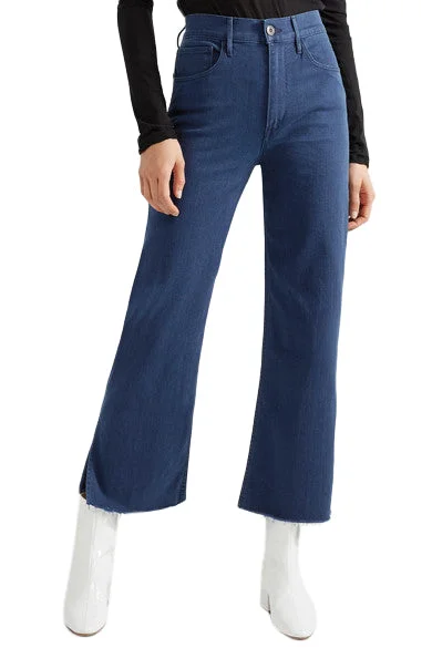 3 X 1 Women's Shelter Austin Crop Jeans Raku Trendy Flared Leg Jeans