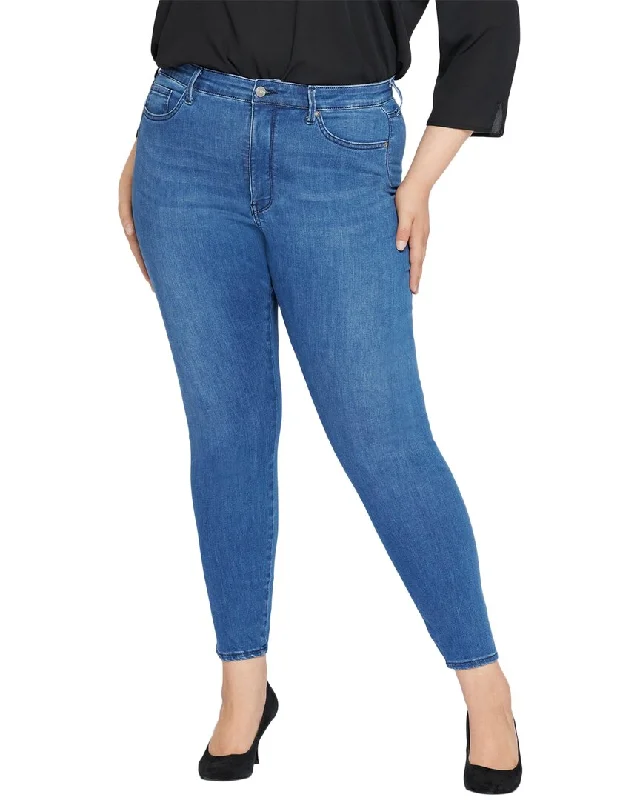Nydj Plus Ami High-Rise Skinny Jean Stylish Paperbag Waist Denim