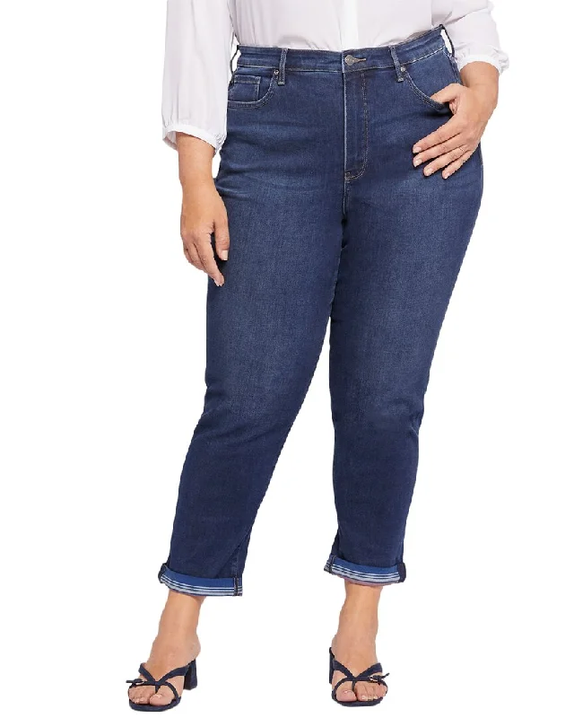 Nydj Plus Margot Girlfriend Skinny Jean Chic Dark-Wash Skinny Jeans