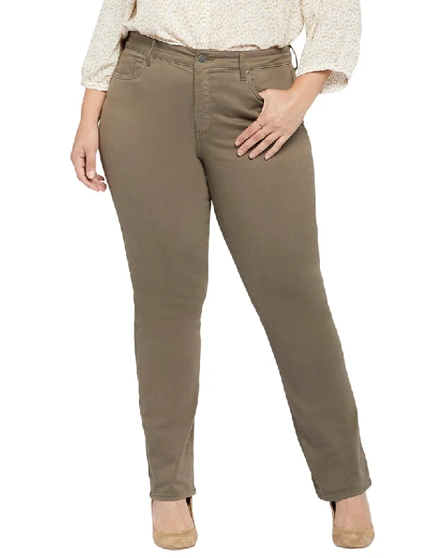Nydj Plus Marilyn Straight Jean Elegant Tapered Leg Denim