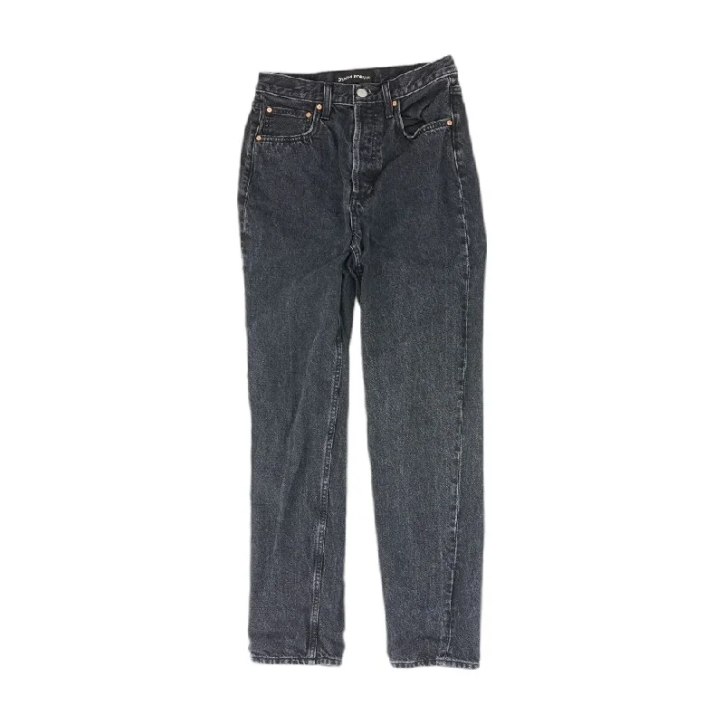 Black Solid Jeans Fashionable Mom Jeans