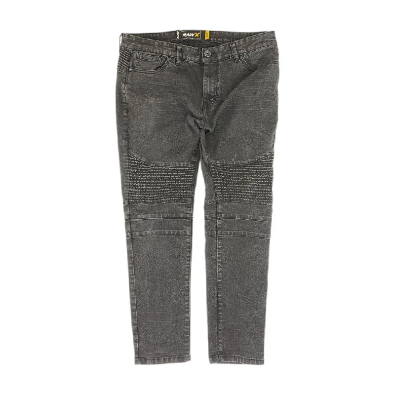 Black Solid Skinny Jeans Comfortable Boyfriend Jeans
