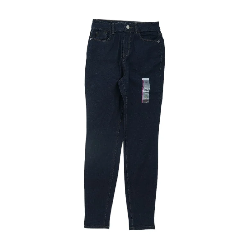 Black Solid Skinny Leg Jeans Trendy Classic Fit Jeans