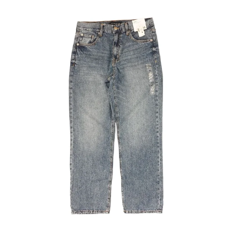 Blue Solid High Rise Jeans Comfortable Faded High-Rise Jeans