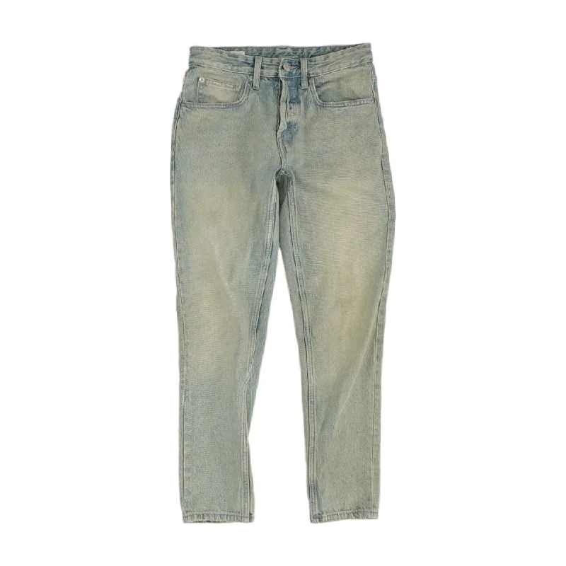 Blue Solid Jeans Fashionable Slouchy Fit Jeans