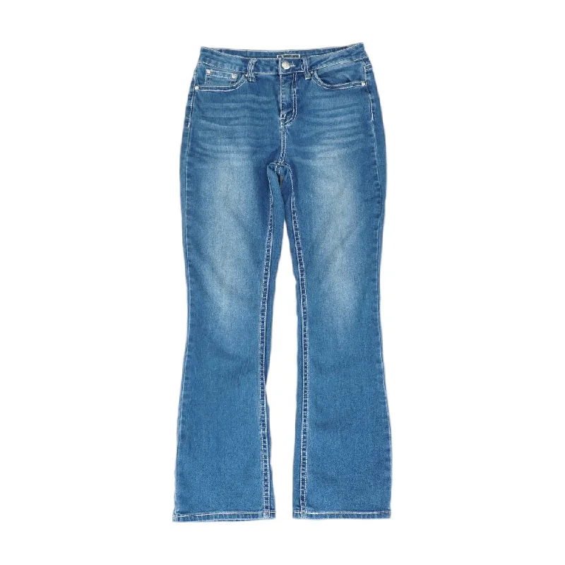 Blue Solid Jeans Cozy Wide-Legged Jeans