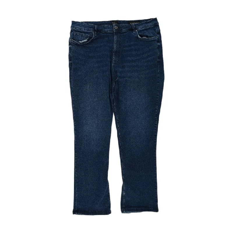 Blue Solid Jeans Chic Vintage-Inspired Denim Jeans