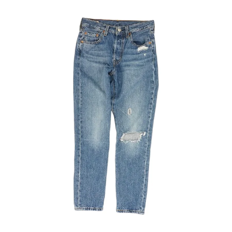 Blue Solid Jeans Trendy Colored Denim Jeans