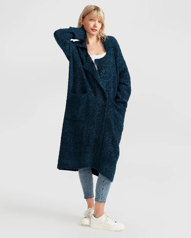 Born To Run Sustainable Sweater Coat Knit Fabric Woven Fabric Fleece Fabric