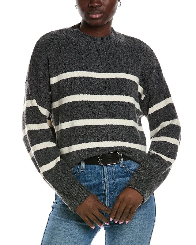 Brook + Lynn Striped Sweater Anti-Pilling Anti-Shrink Durable