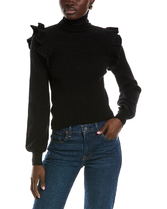 Brook + Lynn Turtleneck Sweater Oversized Loose Flowy