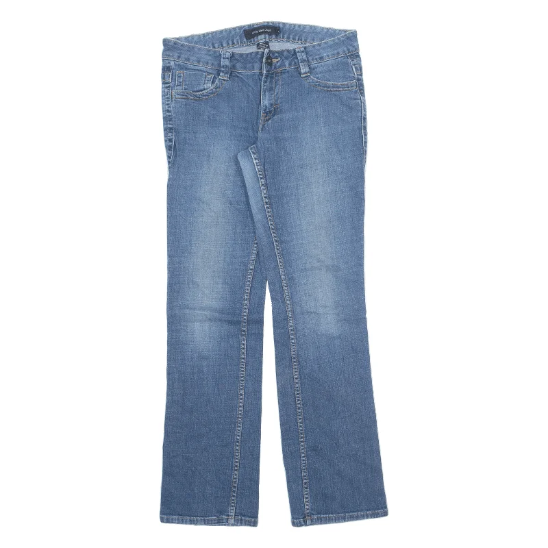 CALVIN KLEIN Jeans Blue Denim Regular Bootcut Stone Wash Womens W30 L31 Chic Rolled Cuff Denim Jeans