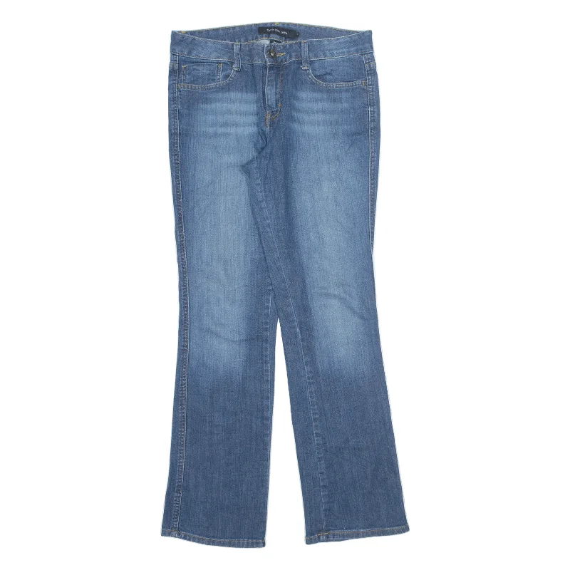 CALVIN KLEIN Jeans Blue Denim Regular Bootcut Stone Wash Womens W32 L32 Elegant Dark-Wash Bootcut Jeans