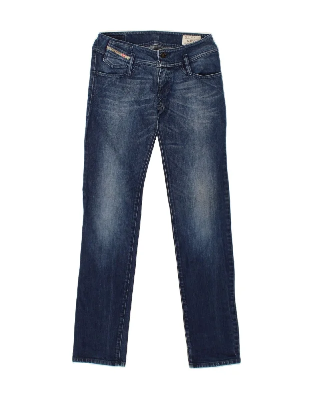DIESEL Womens Matic Skinny Jeans W26 L32 Blue Cotton Trendy Skinny High-Waist Jeans