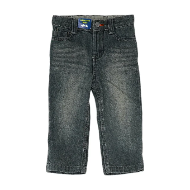 Gray Solid Jeans Comfortable Mid-Rise Jeans