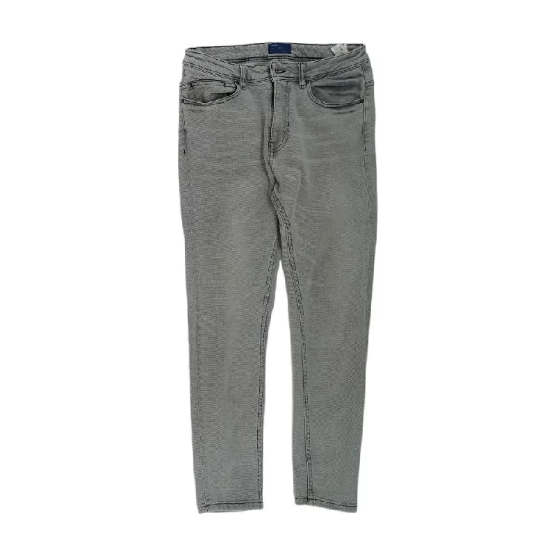 Gray Solid Slim Jeans Cozy Relaxed Fit Jeans