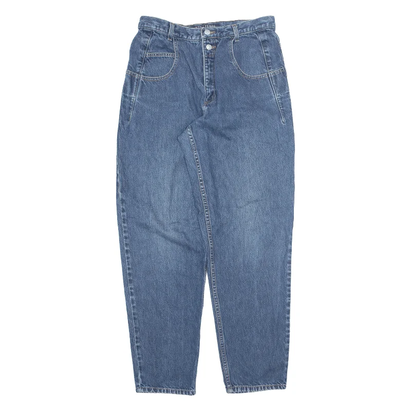 GUESS Jeans Blue 90s Denim Relaxed Tapered Womens W30 L32 Comfortable Boyfriend Jeans