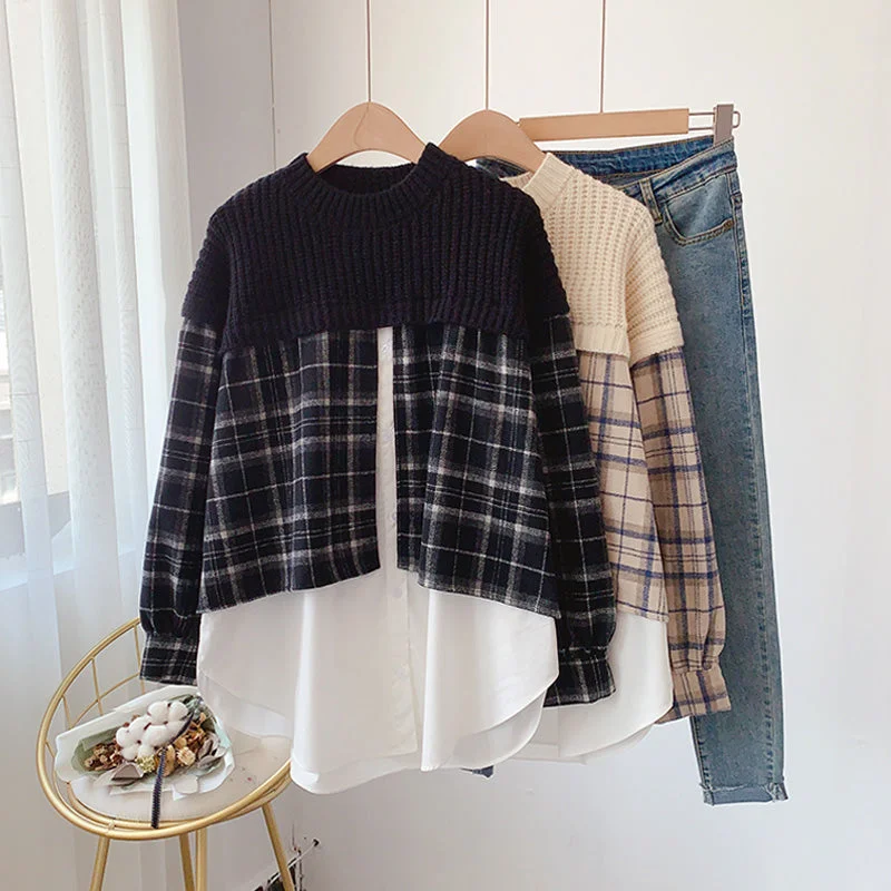 Korean loose lazy style sweater top  5101 Spandex Rayon Corduroy