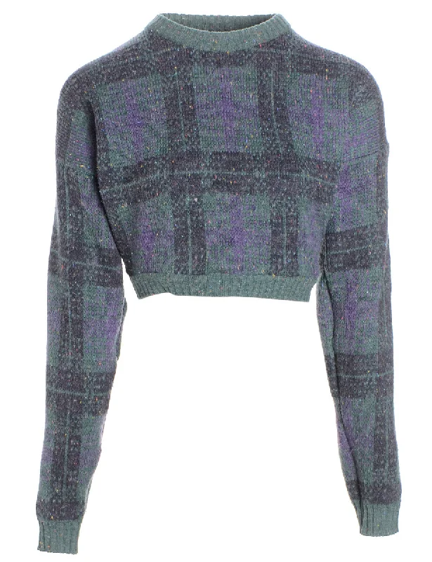 Label 80s Graphic Pattern Jumper Stretchy Elastic Breathable