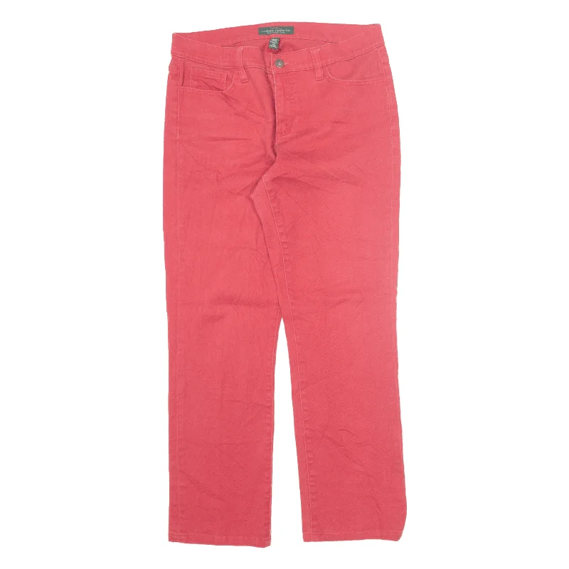 LAUREN RALPH LAUREN Jeans Red Denim Classic Straight Womens W30 L28 Stylish Bootcut Denim Jeans
