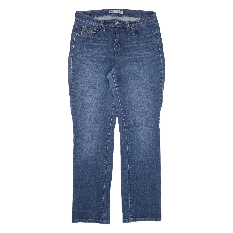 LEVI'S 505 Jeans Blue Denim Regular Straight Womens W30 L30 Comfortable Full-Length Denim Jeans LEVI'S 505 Jeans Blue Denim Regular Straight Womens W30 L30 Comfortable Full-Length Denim Jeans