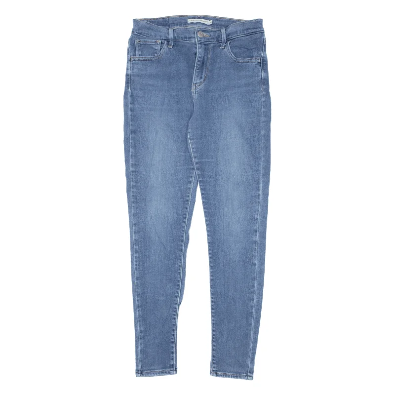 LEVI'S 720 High Rise Jeans Blue Denim Slim Skinny Womens W26 L28 Casual Bootcut Ripped Jeans