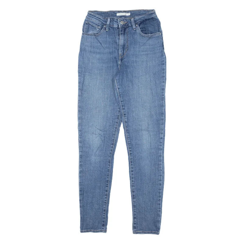 LEVI'S 721 High Rise Jeans Blue Denim Slim Skinny Womens W24 L30 Trendy Plus Size Jeans