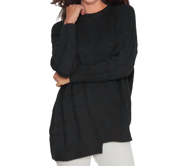 Made You Look Sweater In Black Stylish Fashionable Trendy