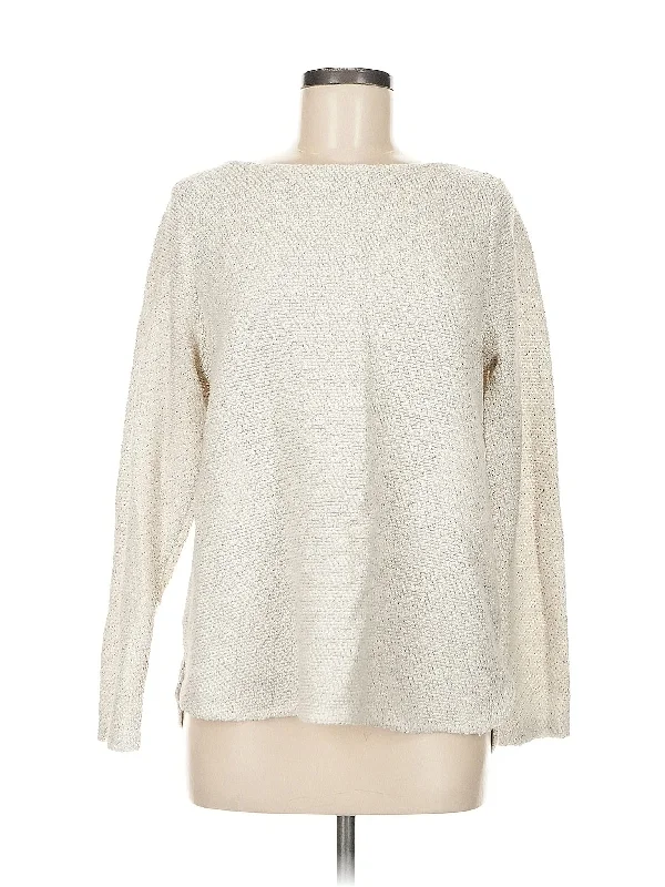 Pullover Sweater Boat Neck Shawl Collar Notched Collar