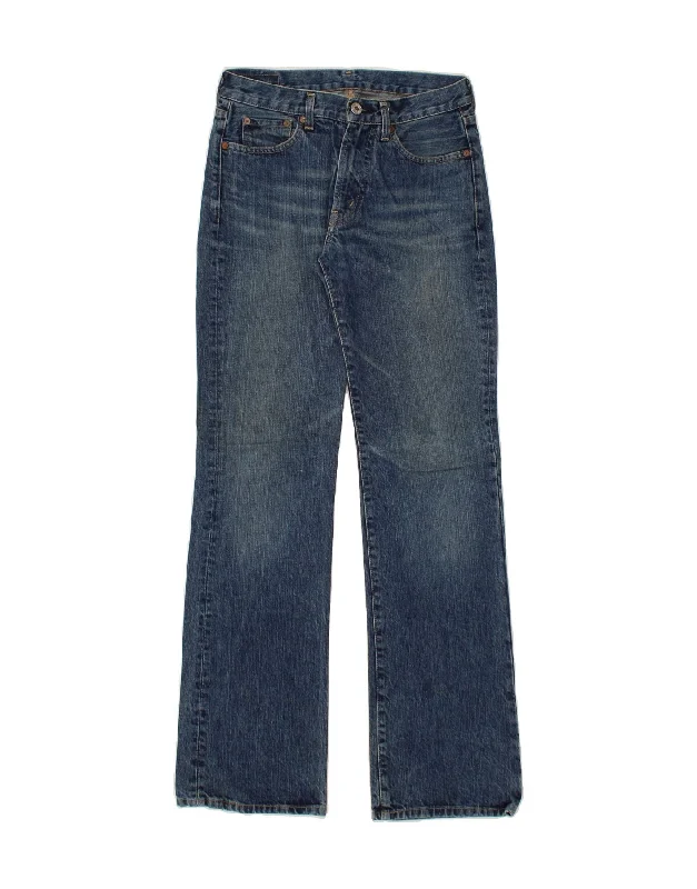 REPLAY Womens Bootcut Jeans W27 L32 Blue Cotton Stylish Stone-Wash Denim Jeans