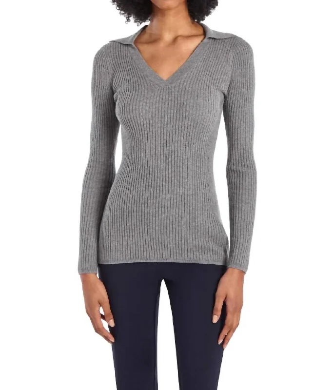 Sierra Sweater In Flannel Nylon Fabric Polyester Fabric Spandex Fabric