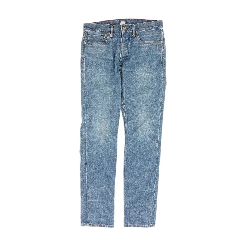 Solid Slim Jeans Stylish Shredded Denim Jeans