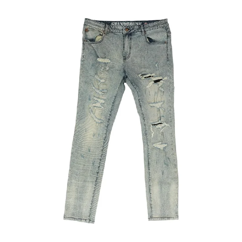 Solid Slim Jeans Trendy Button-Up High-Waist Jeans