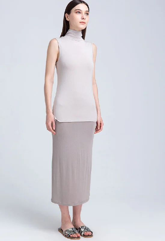 Long Basic Skirt velvet skirt rich