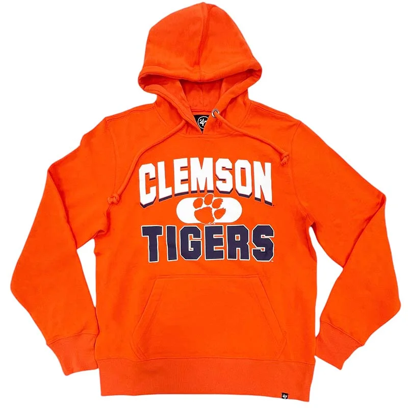 Clemson Strike Hoodie Hoodie with Metallic Shiny Futuristic