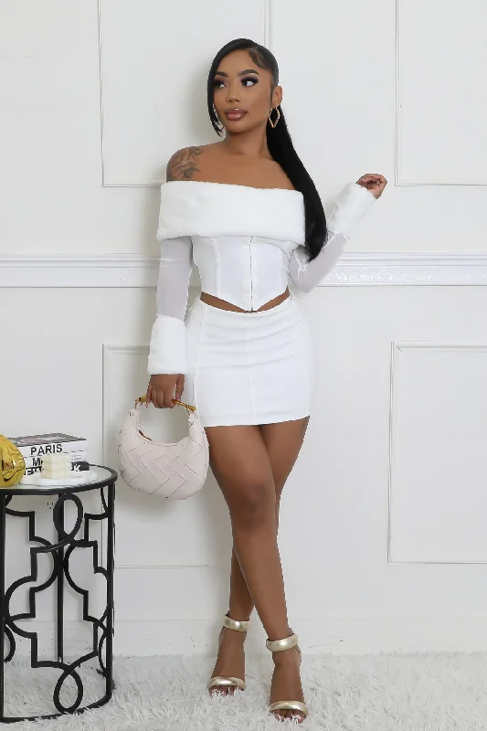 Darling Dear Skirt Set denim skirt classic