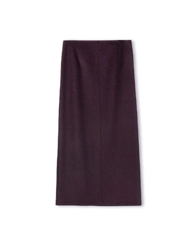 A-Line Woolen Skirt linen skirt relaxed
