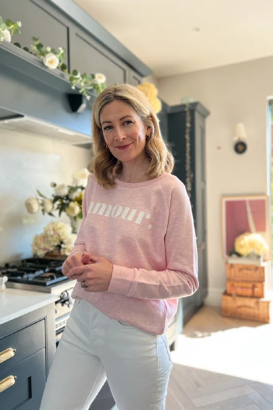 Amour Sweatshirt Hoodie with Tie-Dye Psychedelic Retro