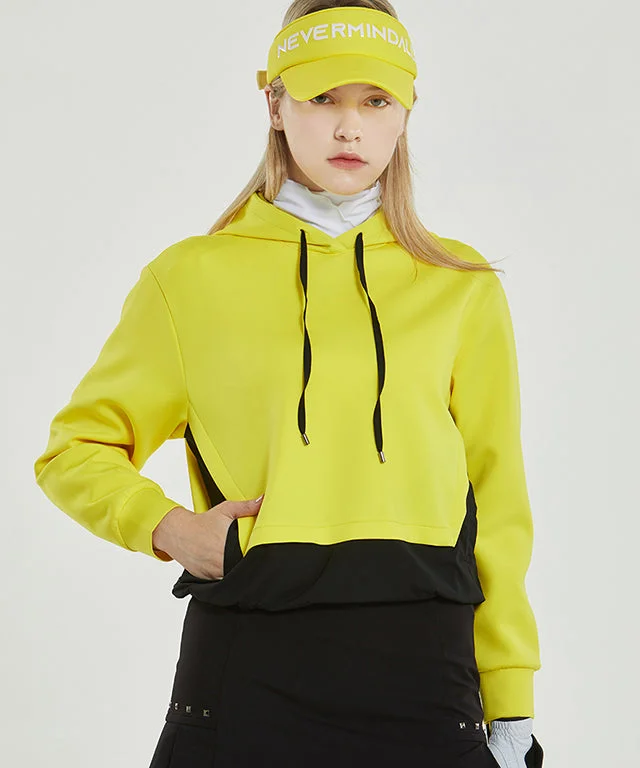 Banev Hoodie Jersey Windbreaker - Yellow Hoodie with Strings Custom Fit Adjustable