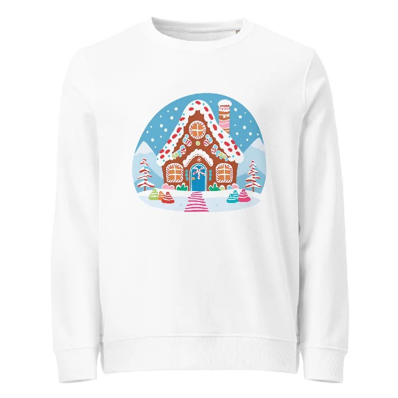 Candy Cottage Graphics Women Organic Sweatshirt Hoodie with Ribbed Neckline Snug Warm