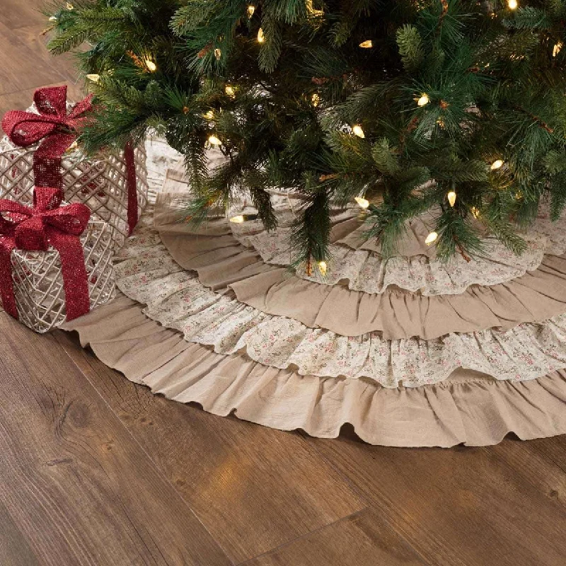 Carol Christmas Tree Skirt 55 VHC Brands leather skirt sleek