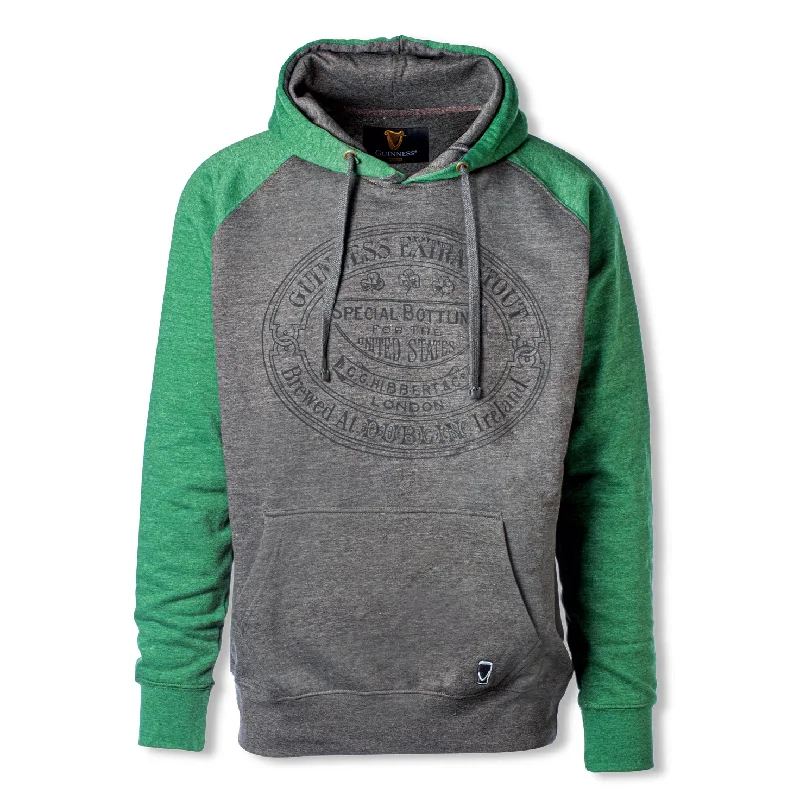 Guinness Hoodie Hoodie with Button Classic Timeless