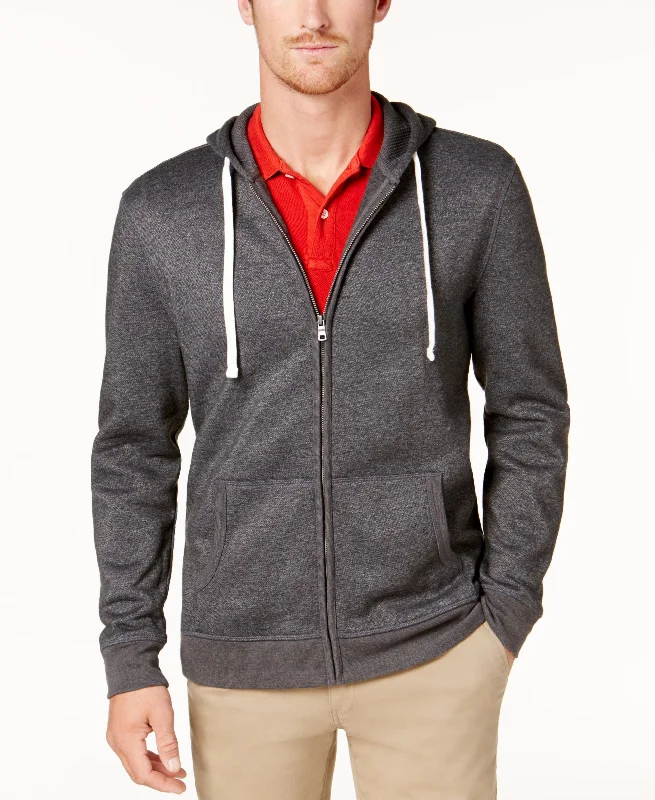 Club Room Mens Full Zip Fleece Hoodie Hoodie Jacket Zipper Layering