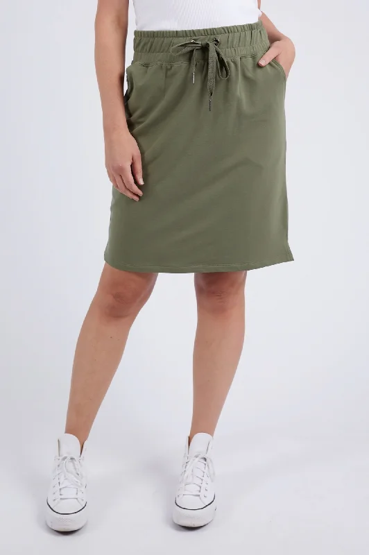 Coby Skirt - Khaki low waist skirt