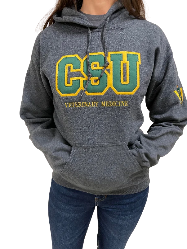 CSU Twill Hooded Sweatshirt Hoodie with Print Artistic Unique