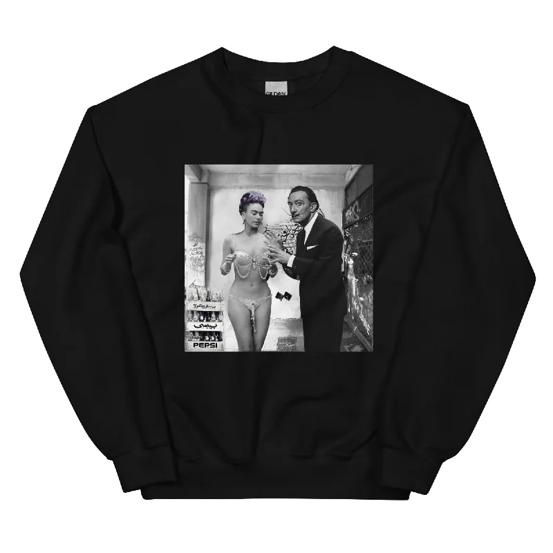DELUSIONS Unisex Classic Sweatshirt Hoodie with Monochrome Minimalist Simple