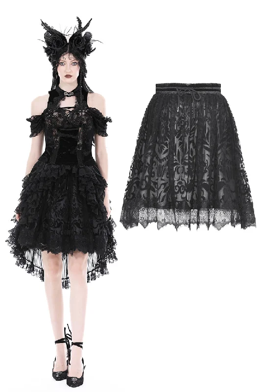 Gothic pattern doll skirt KW321 cotton skirt soft