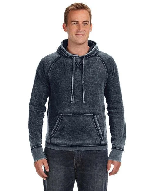 J America Adult Vintage Zen Fleece Pullover Hooded Sweatshirt JA8915 Hoodie with Lining Warm Insulated